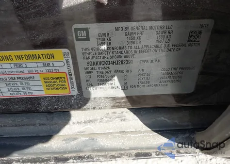 2017 Buick Enclave Premium z USA, uszkodzony, nr VIN 5GAKVCKD4HJ202391